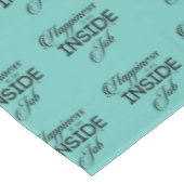 Glück ist ein innerer Job Tischdecke (Schrägansicht)