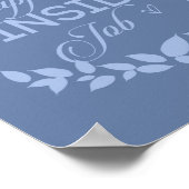 Glück ist ein Inside Job Blue Wreath Poster (Ecke)