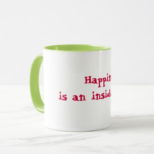 Glück ist ein Insider-Job! Tasse (Vorderseite Links)