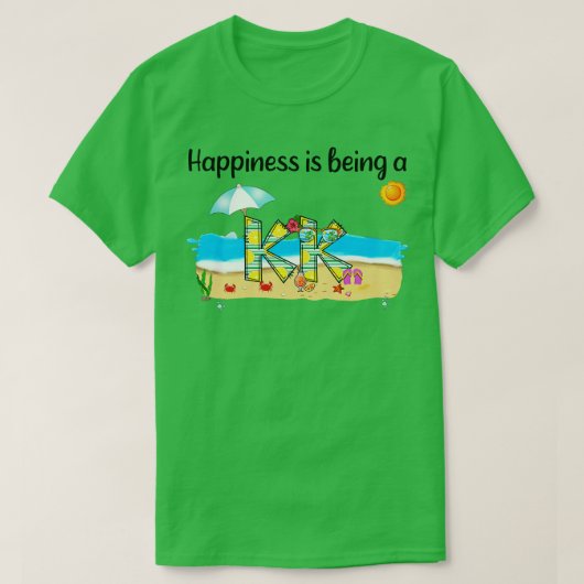 Glück ist ein kk Summer Beach glückliche Mütter T-Shirt (Design vorne)