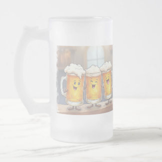 Glück ist ein kleines Bier Mattglas Bierglas