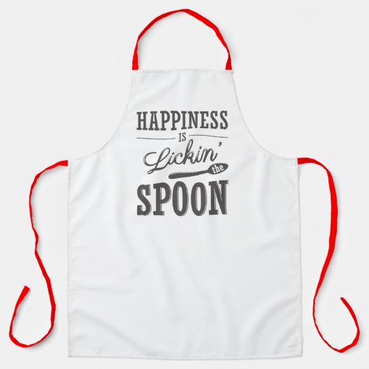 Glück ist ein Leckerbissen Schürze (Vorderseite)