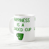 Glück ist ein Loaded Cup Kaffeetasse (Vorderseite Links)