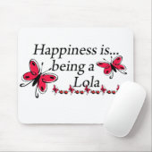 Glück ist ein Lola SCHMETTERLING Mousepad (Mit Mouse)