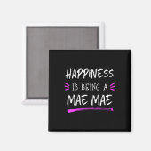 Glück ist ein Mae-mae Niedlich Maemae Magnet (Vorderseite/Rückseite)