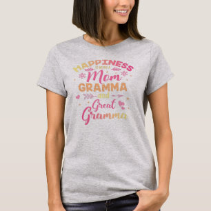 Glück ist ein Mama Gramma und großartige Gramma T-Shirt