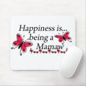 Glück ist ein Mamaw SCHMETTERLING Mousepad (Mit Mouse)