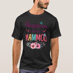 Glück ist ein Mammoo für Frauen, die Deko in Flora T-Shirt