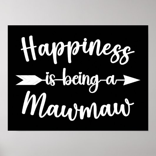 Glück ist ein Mawmaw Funny Mother Day Poster (Vorne)