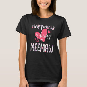 Glück ist ein Meemaw Blume Muttertag 20 T-Shirt