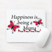 Glück ist ein Mema SCHMETTERLING Mousepad (Mit Mouse)