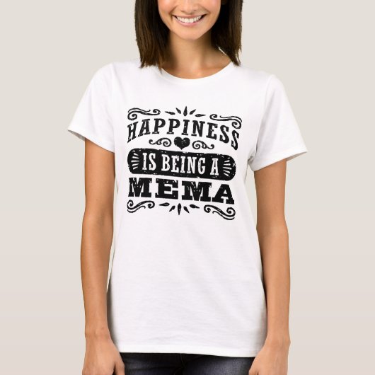 Glück ist ein Mema T-Shirt (Vorderseite)