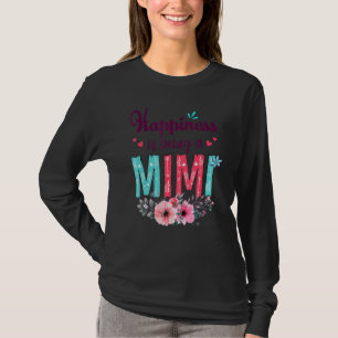 Glück ist ein Mimi für Frauen Blumendekor T-Shirt