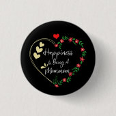 Glück ist ein Mommom Funny New Oma Niedlich Button (Vorderseite)