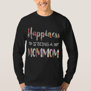 Glück ist ein Mommom Shirt Blumendekor
