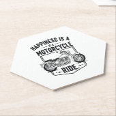 Glück ist ein Motorradfahrer.jpg Untersetzer (angewinkelt)