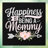 Glück ist ein Muttertag der Mama-Blumenmutter Fensteraufkleber (Blatt 3)