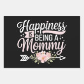Glück ist ein Muttertag der Mama-Blumenmutter Geschenkpapier Set (Vorderseite)