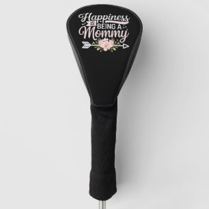 Glück ist ein Muttertag der Mama-Blumenmutter Golf Headcover