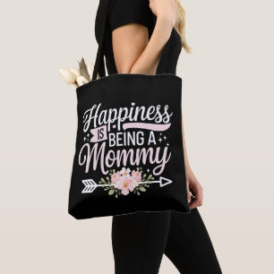 Glück ist ein Muttertag der Mama-Blumenmutter Tasche