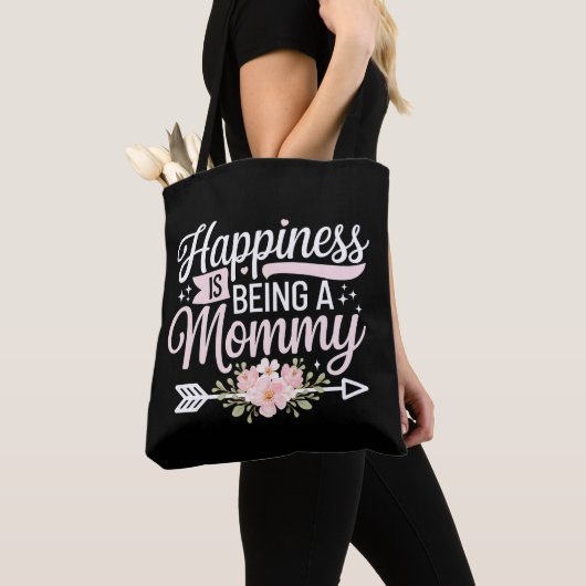 Glück ist ein Muttertag der Mama-Blumenmutter Tasche (Von Nahem)