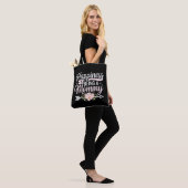 Glück ist ein Muttertag der Mama-Blumenmutter Tasche (Am Model)
