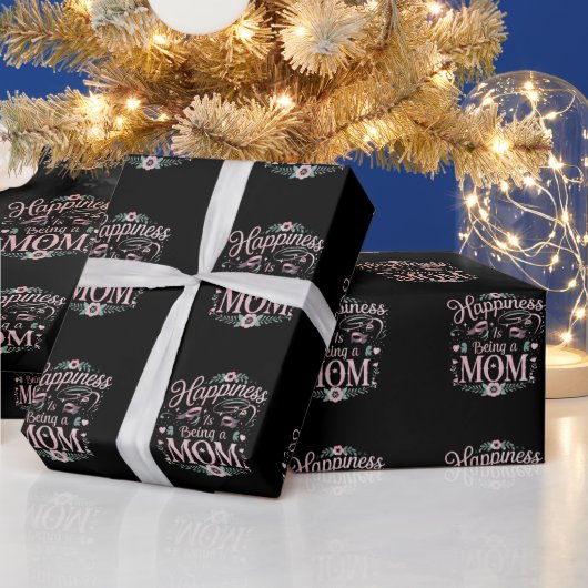 Glück ist ein Muttertag der Mama Geschenkpapier (Feiertage)