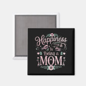 Glück ist ein Muttertag der Mama Magnet (Vorderseite/Rückseite)