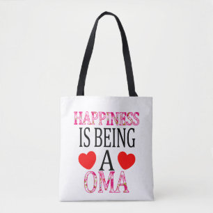 Glück ist ein Muttertag der Oma-Flora-Mimi-Mutter Tasche