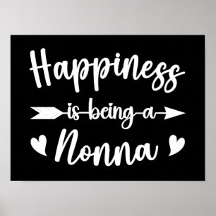 Glück ist ein nonnenhaftes italienisches Oma Poster