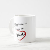 Glück ist ein Onkel Kaffeetasse (Vorderseite Links)