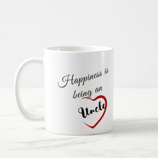 Glück ist ein Onkel Kaffeetasse (Links)