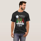 Glück ist ein Opa Weihnachtsbaum Leopard Pl T-Shirt (Vorne ganz)