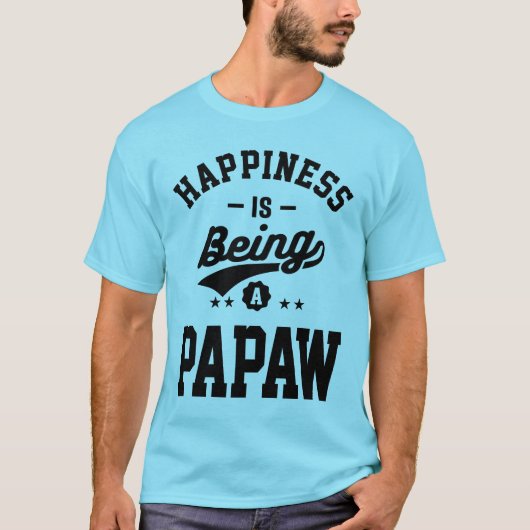 Glück ist ein Papa T-Shirt (Vorderseite)