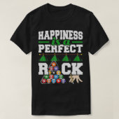 Glück ist ein perfekter Rack Funny Pool Billard P T-Shirt (Design vorne)