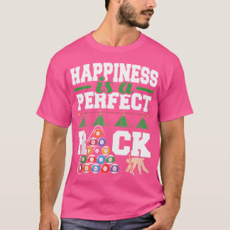 Glück ist ein perfekter Rack Funny Pool Billiard P T-Shirt