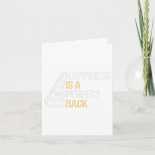 Glück ist ein perfekter Rack Karte (Vorderseite)