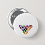 Glück ist ein perfekter Rack perfekt Rack Billard Button (Vorne & Hinten)