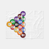 Glück ist ein perfekter Rack perfekt Rack Billard Fleecedecke (Vorderseite (Horizontal))