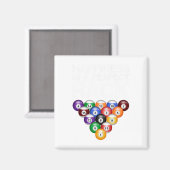Glück ist ein perfekter Rack perfekt Rack Billard Magnet (Vorderseite/Rückseite)