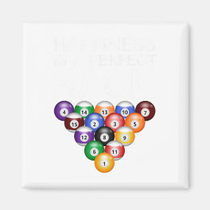 Glück ist ein perfekter Rack perfekt Rack Billard Magnet