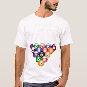 Glück ist ein perfekter Rack perfekt Rack Billard T-Shirt
