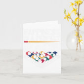 Glück ist ein perfekter Rack Pool Player Billard B Karte (Gelbe Blume)