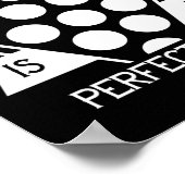 Glück ist ein perfekter Rack Pool Player Billard Poster (Ecke)