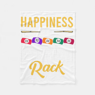 Glück ist ein perfektes Rack Billard Spiel Lover B Fleecedecke