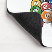 Glück ist ein perfektes Rack I Pool Billard Playe Mousepad (Ecke)