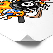 Glück ist ein perfektes Rack I Pool Billard Playe Poster (Ecke)