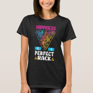 Glück ist ein perfektes Rack   Pool Billard Spiele T-Shirt