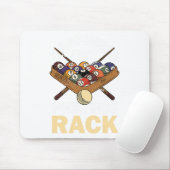 Glück ist ein perfektes Rack Pool Player Pool Cue Mousepad (Mit Mouse)