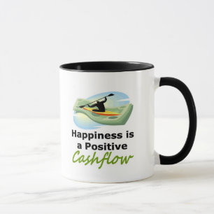 Glück ist ein positives Cashflow Tasse
